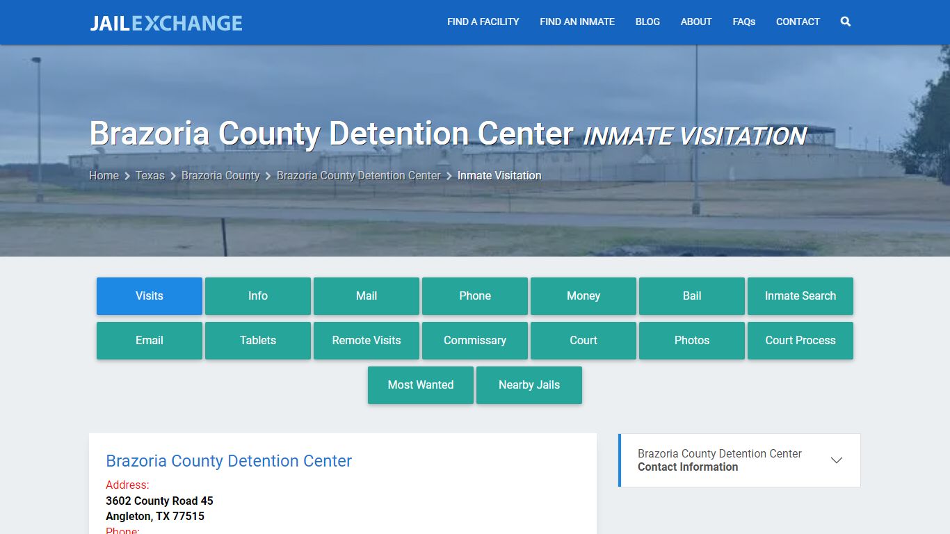 Inmate Visitation - Brazoria County Detention Center, TX - Jail Exchange